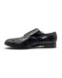  |SIZE 42| STACY ADAM VINTAGE BLACK CAP-TOE DERBY SHOES AX42-8568 
