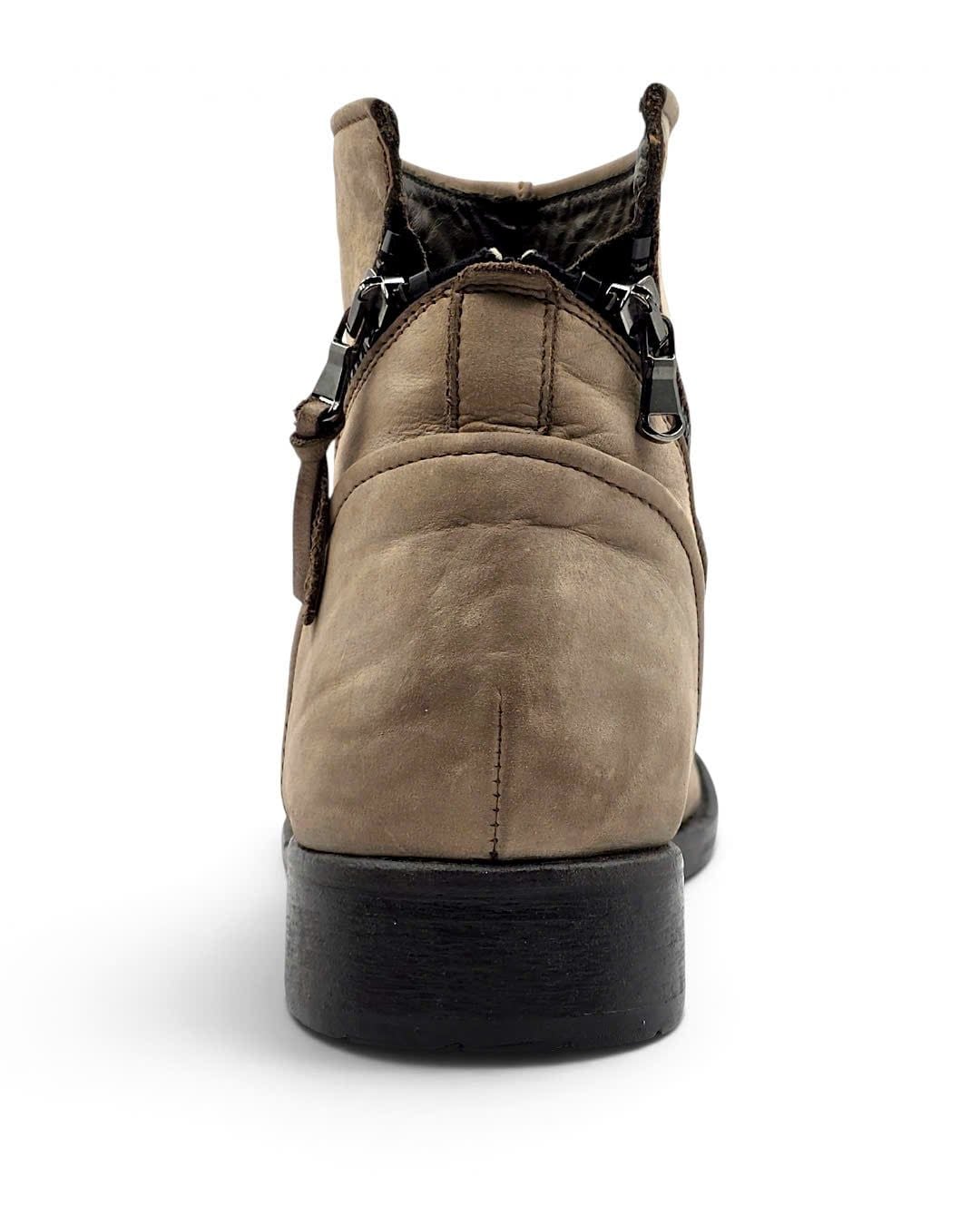  |SIZE 43| PAWELK'S DOUBLE DIAGONAL-ZIP ANKLE BOOT Z43-8710 