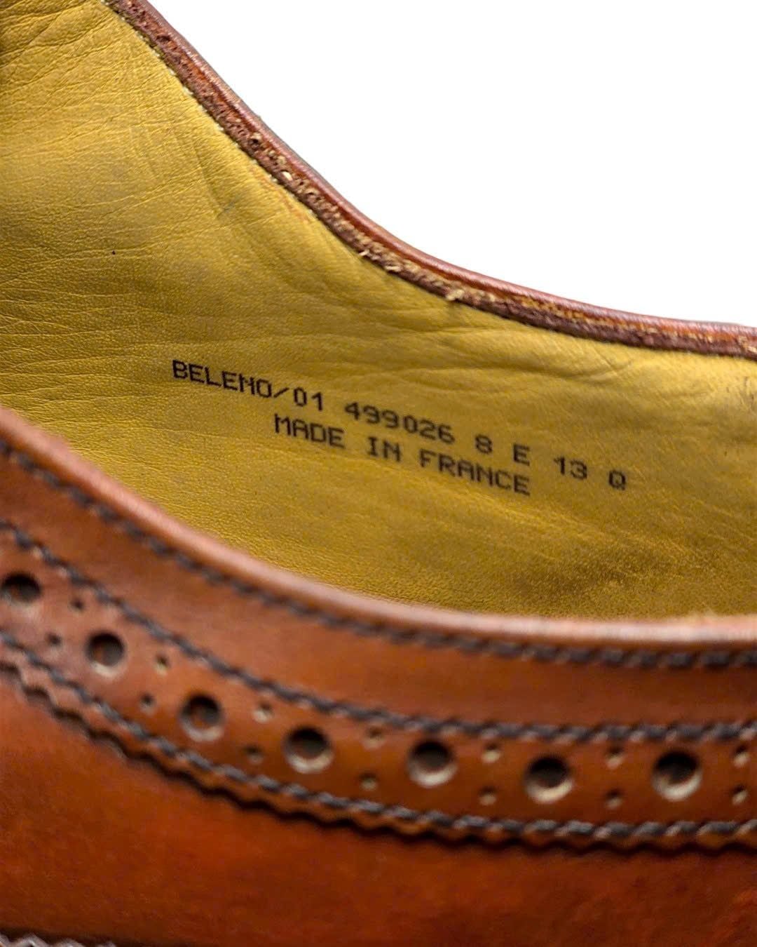  |SIZE 40| BALLY VINTAGE BELENO/01 BROWN LONGWING BROGUE BLUCHER SHOES AY40-8586 