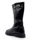  |SIZE 39| MATTERHORN BLACK SIDE-ZIP MOTORCYCLE BIKER BOOT Z39-8227 