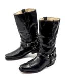  |SIZE 45| BUFFALO VINTAGE 4241 BLACK HARNESS BOOT Z45-8510 