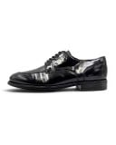  |SIZE 40| BERWICK 1707 4168 BLACK APRON DERBY SHOES AW40-8566 