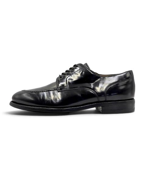  |SIZE 40| BERWICK 1707 4168 BLACK APRON DERBY SHOES AW40-8566 