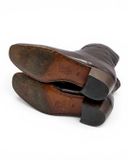  |SIZE 43| T2[in] BROWN SIDE-ZIP ANKLE BOOT AX43-8492 