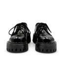  |SIZE 38.5| SHELLYS RANGERS A3031 3-EYE STEEL-TOE PLATFORM COMBAT SHOES Z38.5-8523 