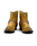 |SIZE 38| BED|STÜ EXETER DISTRESSED TAN STUDS HARNESS BOOT Z38-8578 