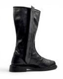  |SIZE 39| MATTERHORN BLACK SIDE-ZIP MOTORCYCLE BIKER BOOT Z39-8227 