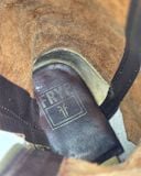  |SIZE 37| FRYE 77283 HEATH OUTSIDE ZIP MAPLE  PULL-ON BOOT Z37-8496 