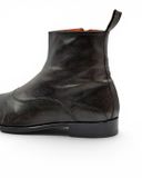  |SIZE 44| KOIL BY VISARUNO R6014 ITALIAN PATINA SIDE-ZIP ANKLE BOOT Z44-8488 