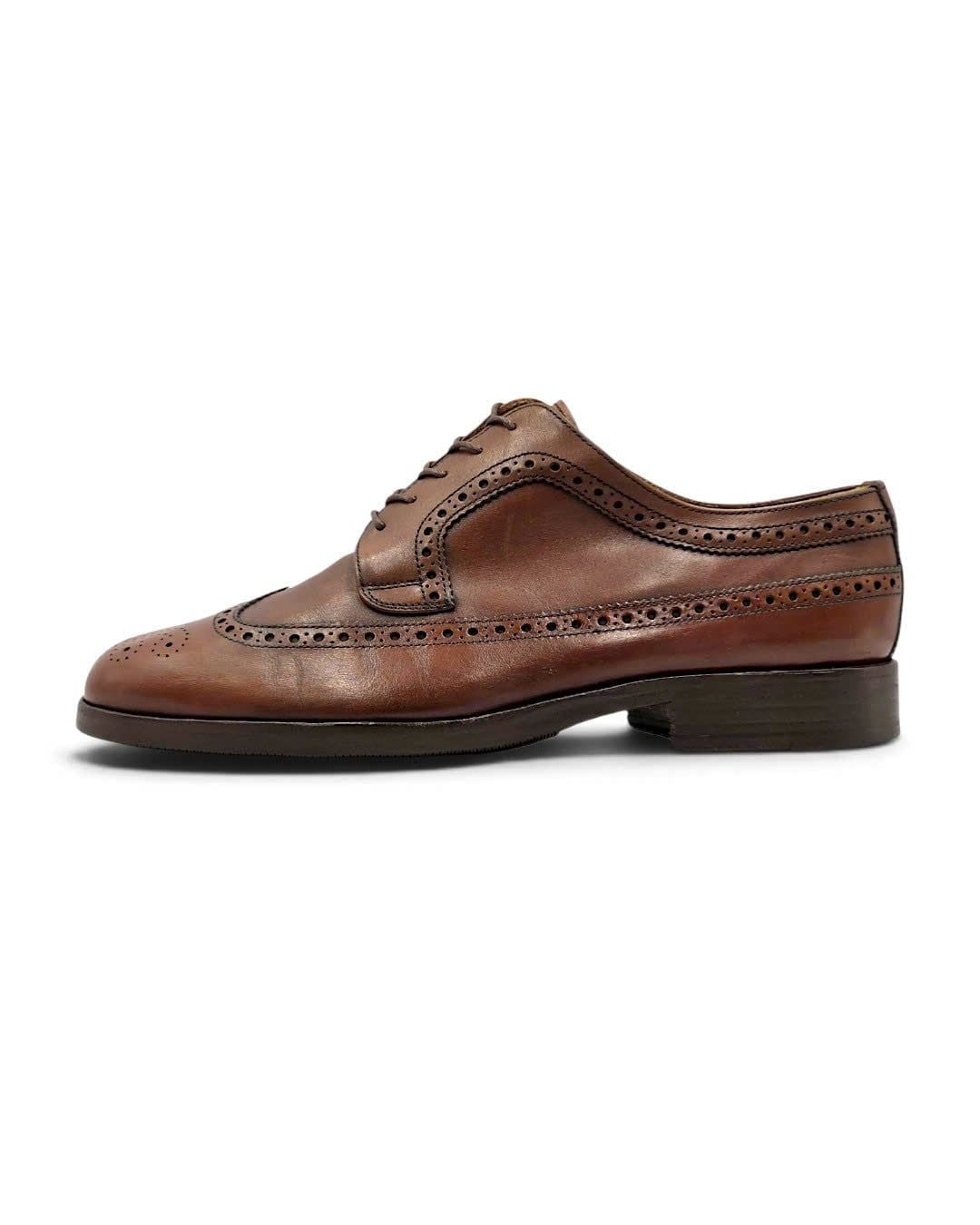  |SIZE 40| BALLY VINTAGE BELENO/01 BROWN LONGWING BROGUE BLUCHER SHOES AY40-8586 