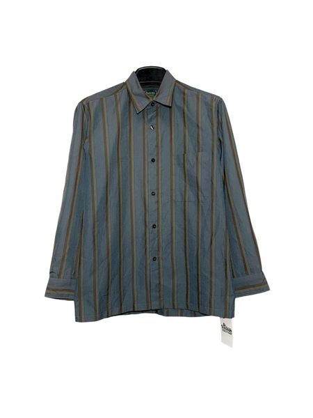  |SIZE M| RELAXIN DOUBLE POCKET STRIPED BUTTON UP SHIRT AOM-7405 