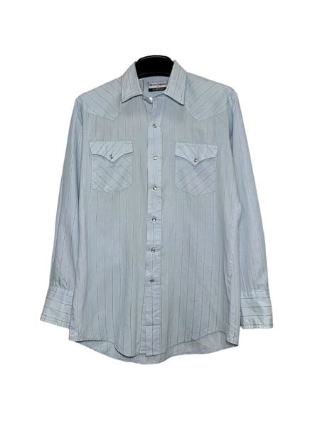  |SIZE L| KARMAN SILVER COLLECTION DOUBLE POCKET WESTERN LONG SLEEVE SHIRT AOL-7271 