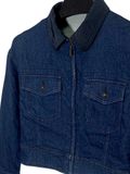  |SIZE M| COMME CA ISM CROPPED ZIP-UP DENIM JACKET AOM-7371 