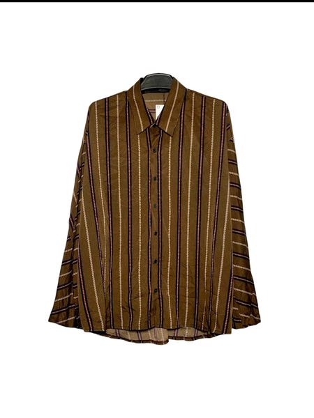  |SIZE XXL| MIND STRIPED BUTTON UP SHIRT AOXXL-7394 