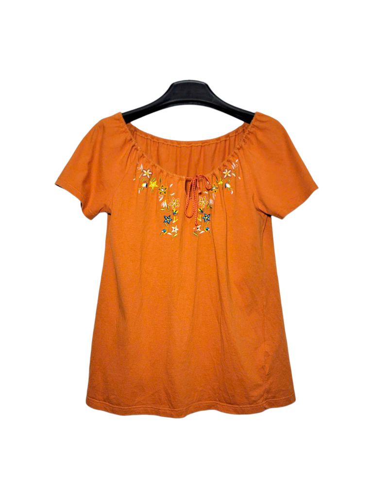  |SIZE M| NORTH KING EMBROIDED FLORAL T-SHIRT AOM-7070 