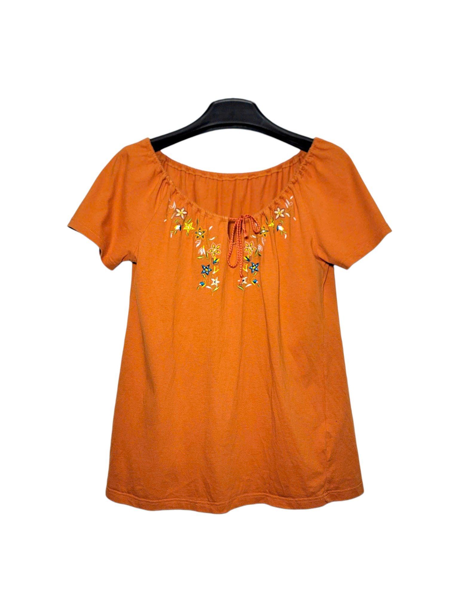  |SIZE M| NORTH KING EMBROIDED FLORAL T-SHIRT AOM-7070 