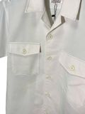  |SIZE M| FUJI KURE PREMIUM WHITE DUAL-POCKET SHORT SLEEVE SHIRT AOM-7133 