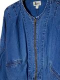 |SIZE L| EDWIN R.M.S NONE COLARLESS DOUBLE POCKET ZIP UP DENIM JACKET AOL-7378 