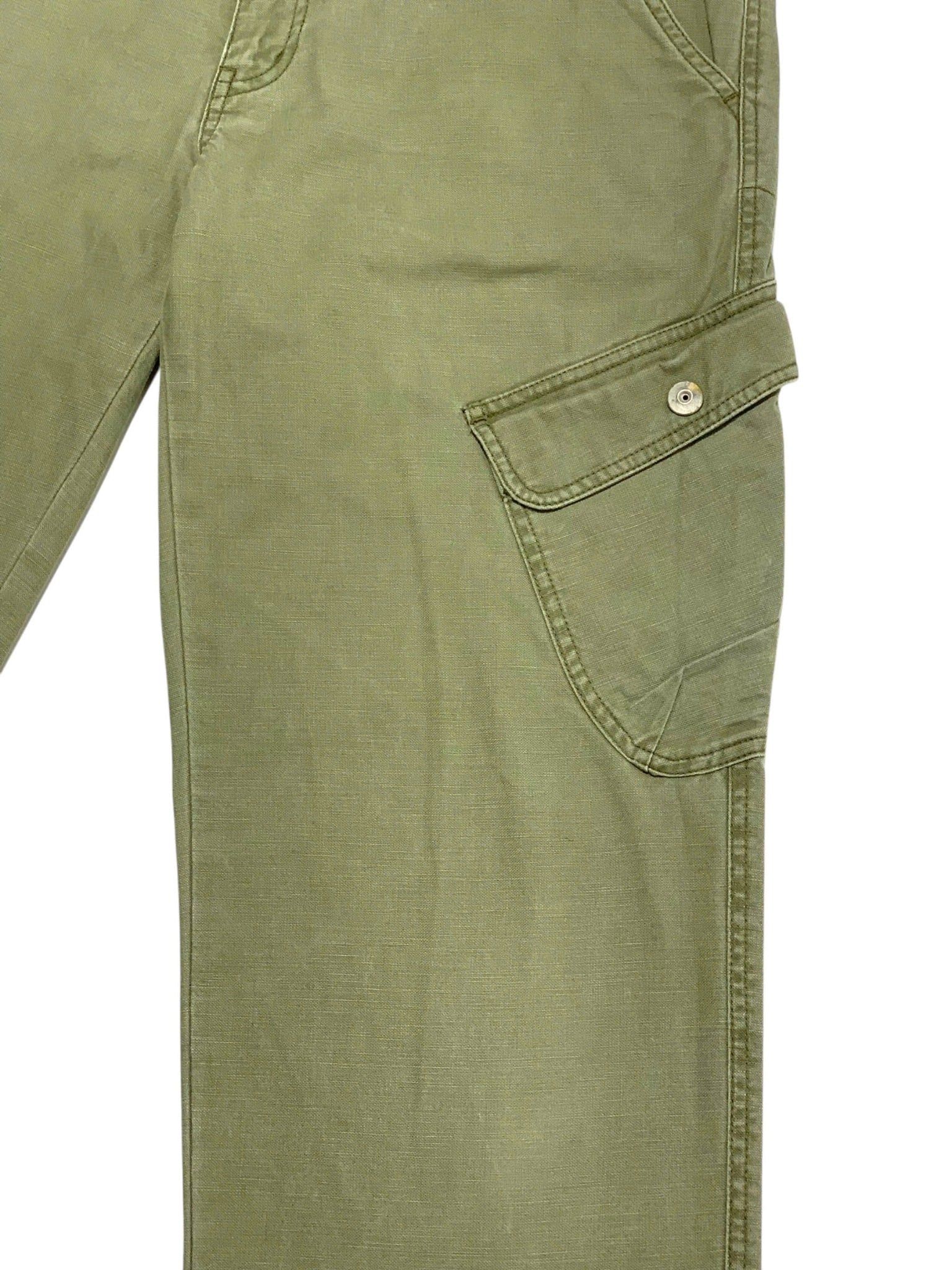  |SIZE 33| UNIQLO OLIVE DIAGONALLY POCKET CARGO PANTS QN33-7167 