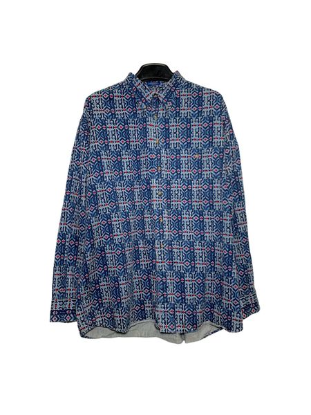  |SIZE XXL| PENDLETON VINTAGE NATIVE GEO PRINT WESTERN BUTTON DOWN LONG SLEEVE SHIRT AOXXL-7127 