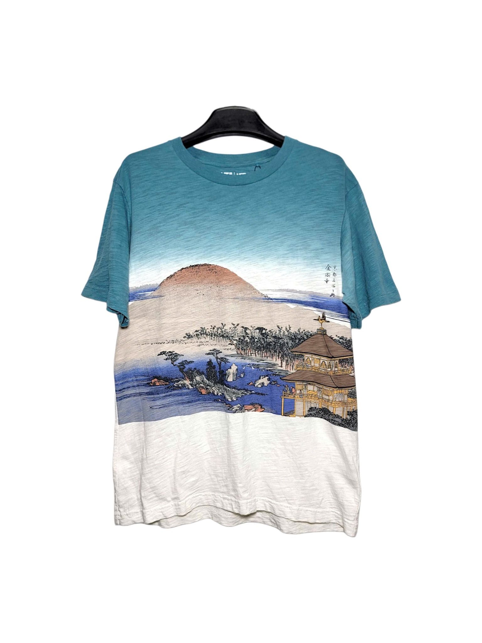 |SIZE L| UNIQLO x MFA BOSTON “SHORE OF TAGO BAY, EJIRI AT SURUGA PROVINCE” BY UTAGAWA HIROSHIGE T-SHIRT AOL-7062 