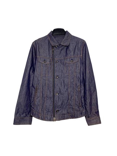  |SIZE L| ABAHOUSE MULTI POCKET ZIPPER DENIM JACKET AOL-7383 