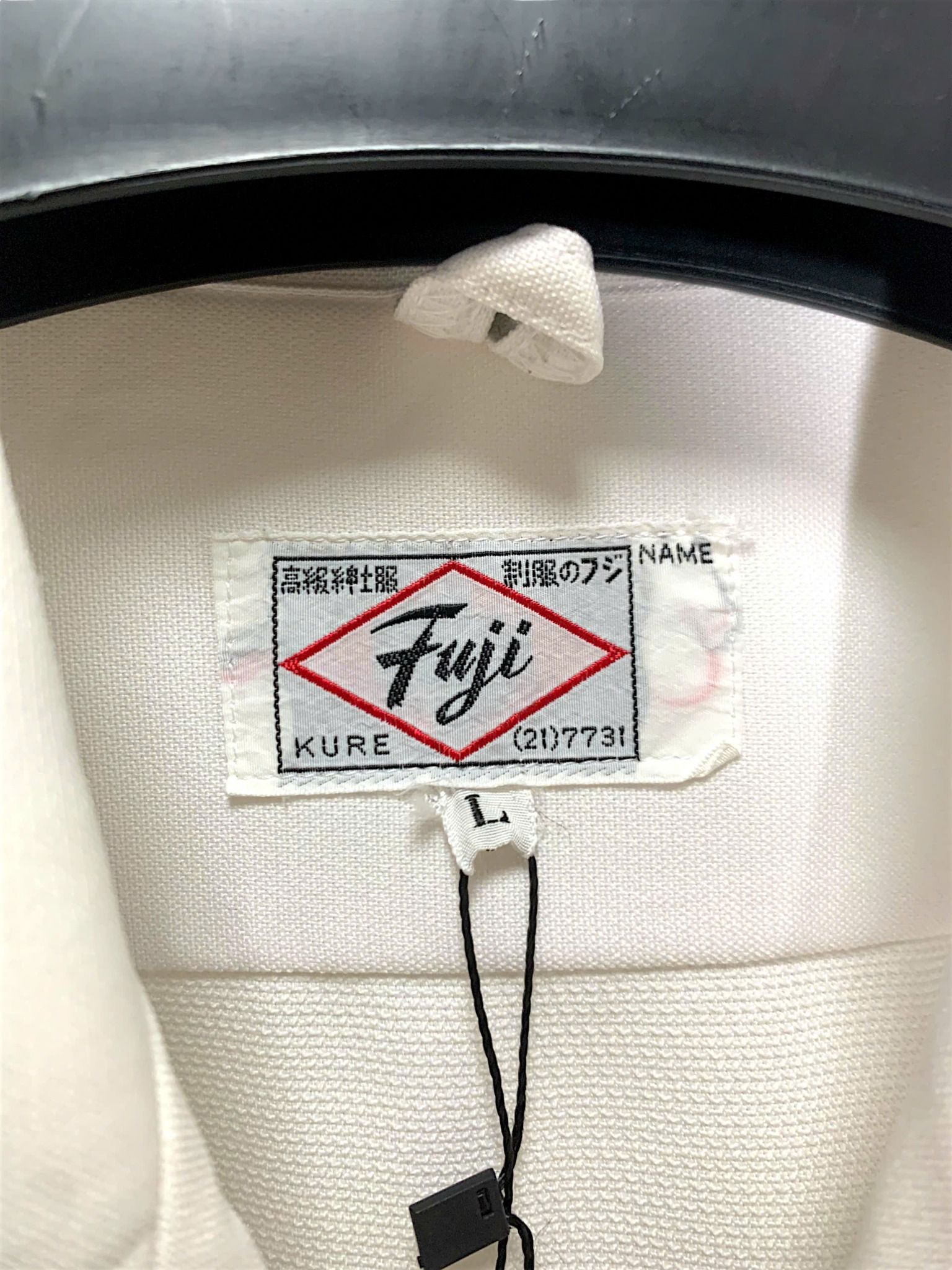  |SIZE M| FUJI KURE PREMIUM WHITE DUAL-POCKET SHORT SLEEVE SHIRT AOM-7133 