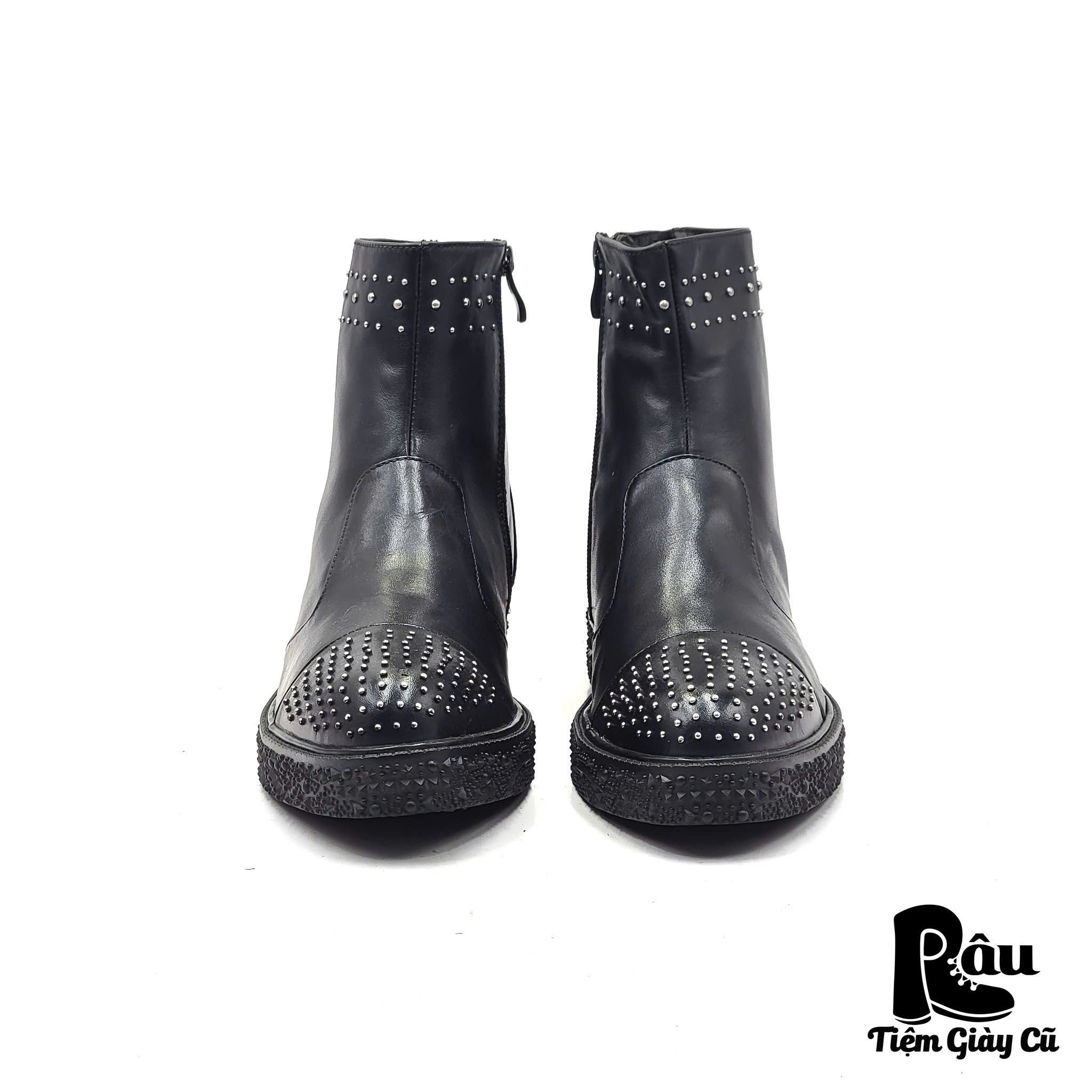  |SIZE 39| LUYIMALIXI STUDDED ZIP DRESS BOOT Z39-6634 