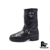  |SIZE 44| MEXICAN BLACK ENGINEER BOOT AS44-7085 