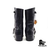  |SIZE 44| MEXICAN BLACK ENGINEER BOOT AS44-7085 