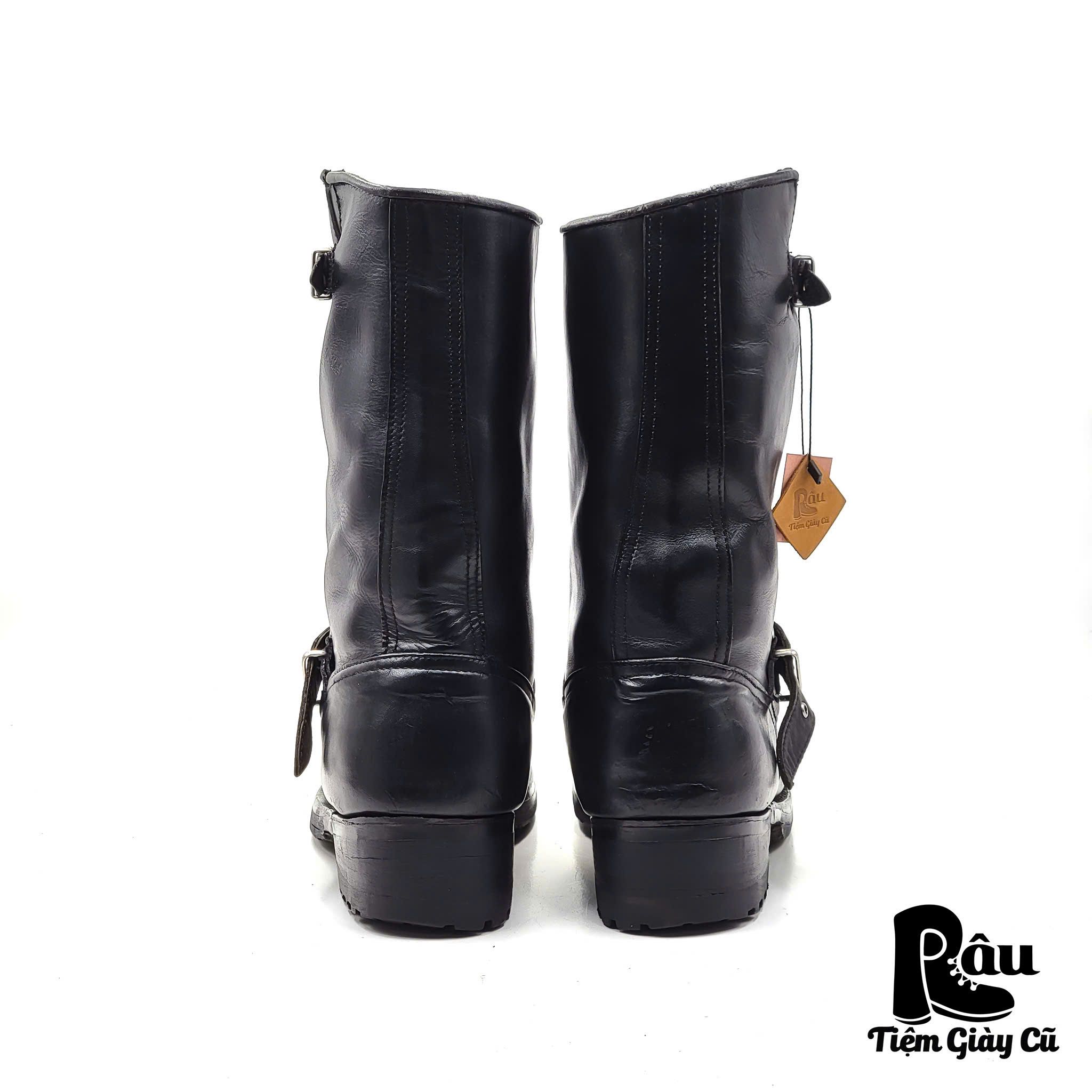  |SIZE 44| MEXICAN BLACK ENGINEER BOOT AS44-7085 