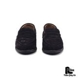  |SIZE 39| BERWICK 1707 4456 BLACK BOX-CALF SUEDE LOAFER Z39-7321 