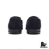  |SIZE 39| BERWICK 1707 4456 BLACK BOX-CALF SUEDE LOAFER Z39-7321 