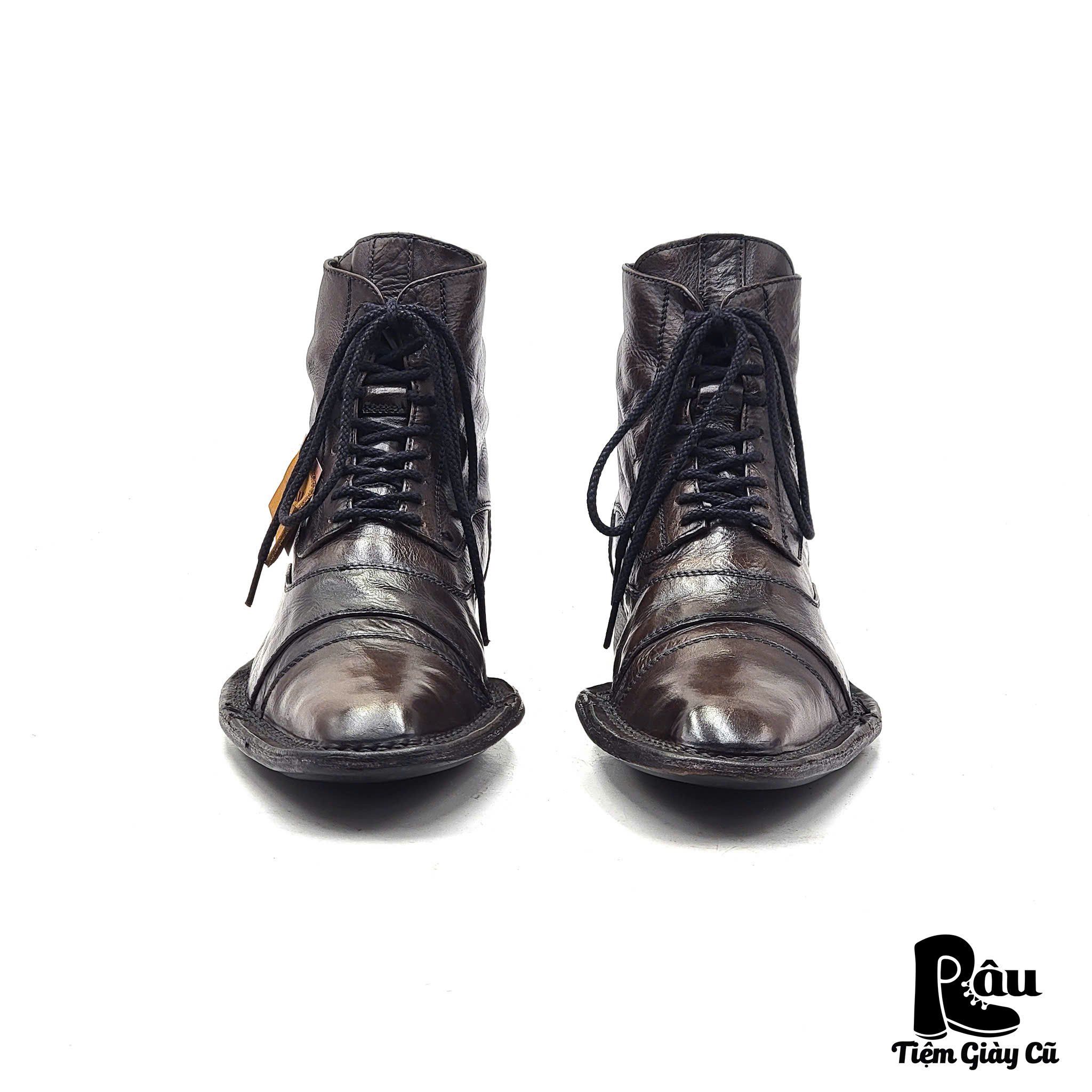  |SIZE 39| COMME CA DU MODE MENS 49ZE08 POINTED LACE-UP BOOT Z39-7385 