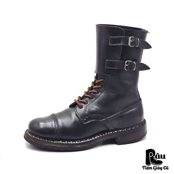  |SIZE 38| TRUE VINTAGE 70S (1975) MILITARY FRENCH COMBAT BOOT AV38-7415 