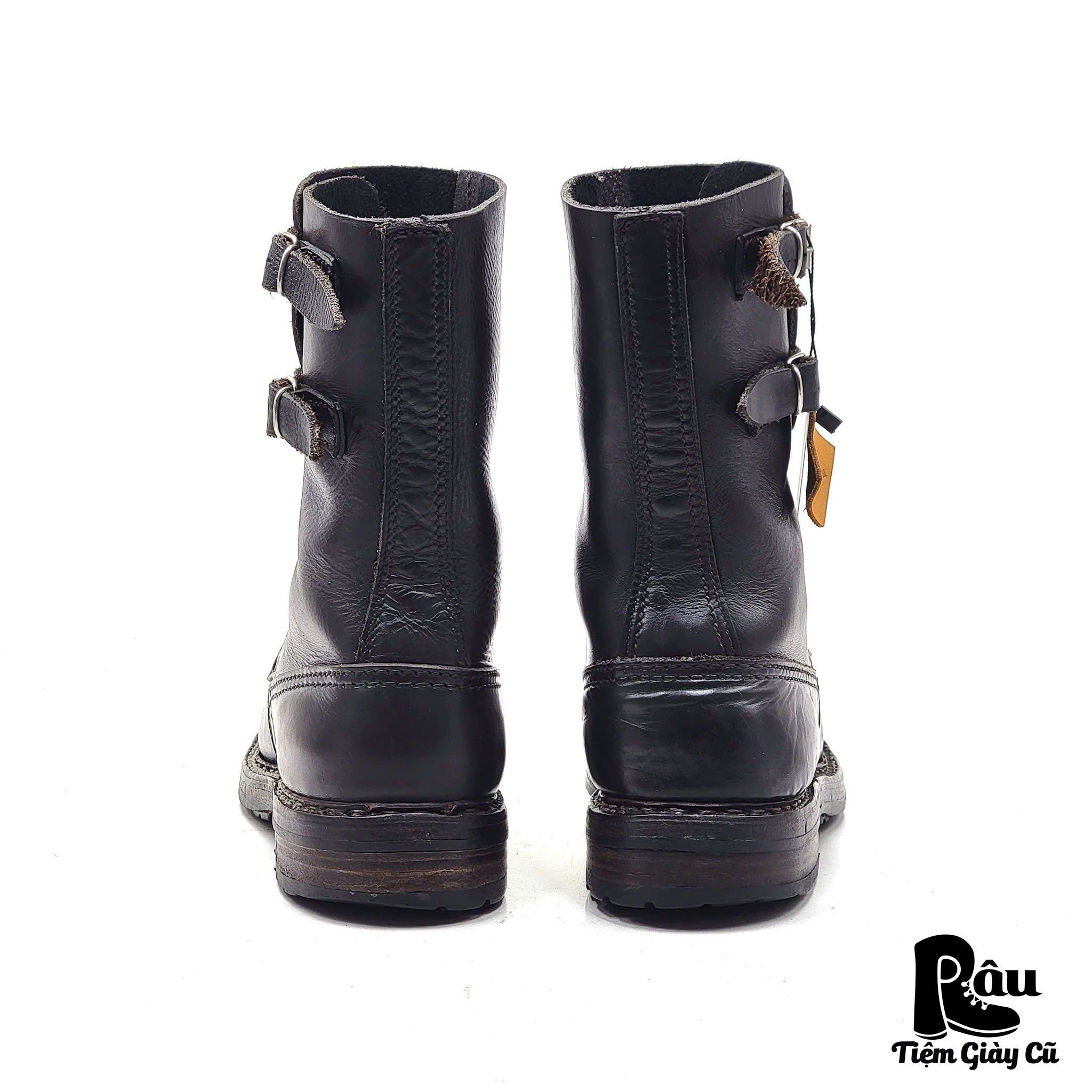  |SIZE 38| TRUE VINTAGE 70S (1975) MILITARY FRENCH COMBAT BOOT AV38-7415 