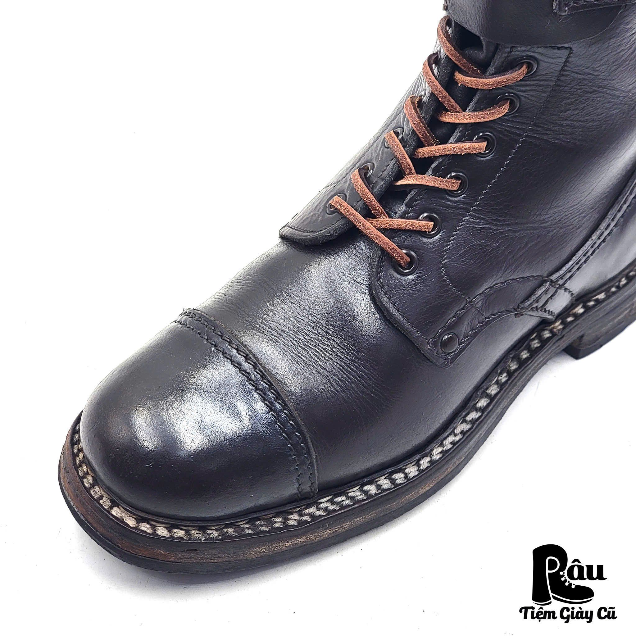  |SIZE 38| TRUE VINTAGE 70S (1975) MILITARY FRENCH COMBAT BOOT AV38-7415 