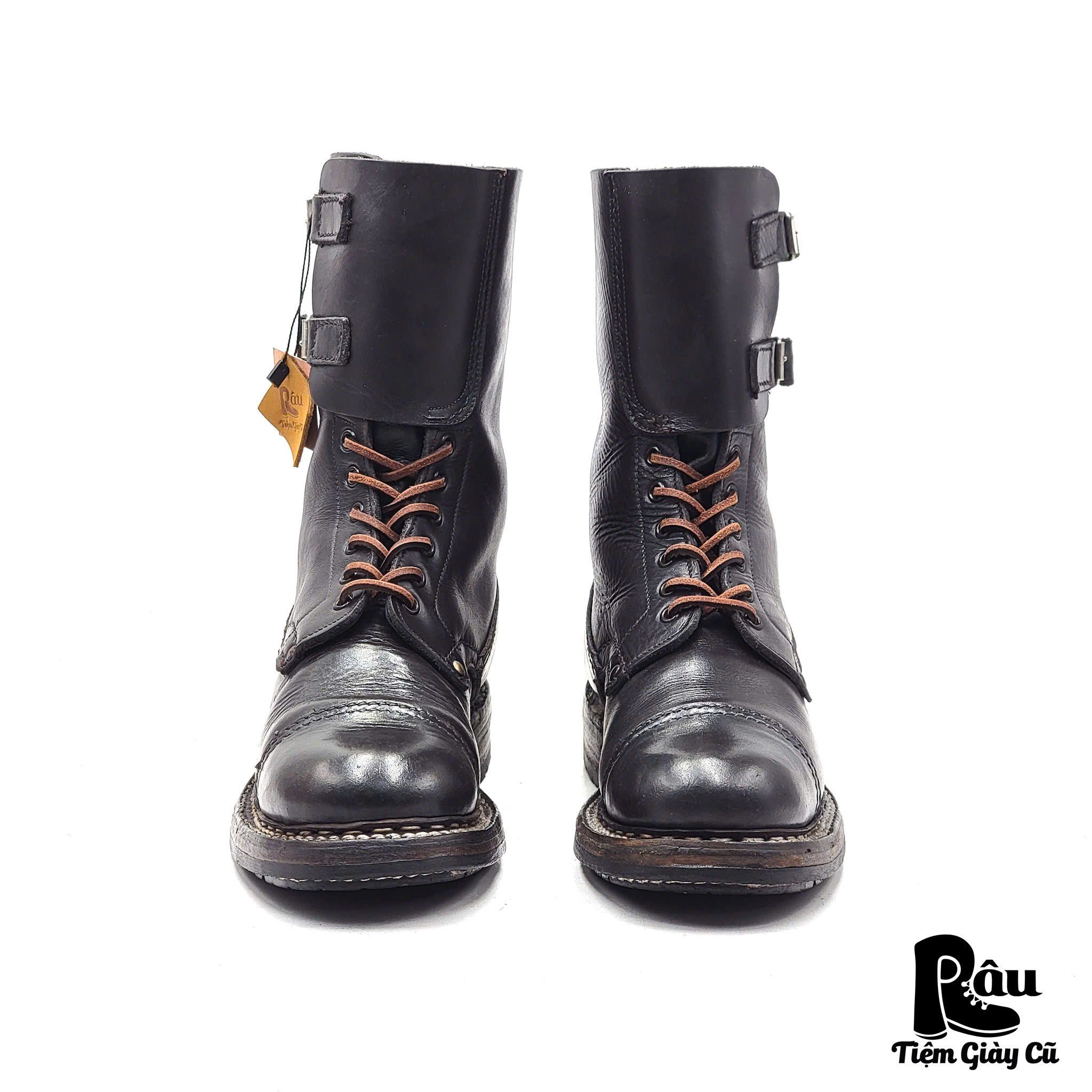  |SIZE 38| TRUE VINTAGE 70S (1975) MILITARY FRENCH COMBAT BOOT AV38-7415 