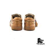  |SIZE 39| AMON MOVEMENT TOBACCO BROWN LEATHER LOW TRAINERS Z39-6962 