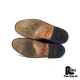  |SIZE 43| BERT PULITZER BLACK CAPTOE SINGLE MONK STRAP SHOES Z43-6913 