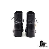  |SIZE 37.5| G.H.BASS VINTAGE BLACK LACE-UP ANKLE BOOT Z37.5-6963 