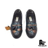  |SIZE 38.5| SAVATINI VINTAGE TASSEL LOAFER Z38.5-7029 