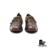  |SIZE 43| ALFREDO BANNISTER BROWN LOW COLLAR OXFORD Z43-5982 