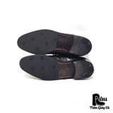  |SIZE 38| STANLY BLACKER WINGTIP BROGUES OXFORD SHOES Y38-6865 
