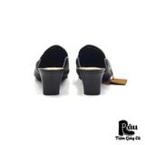  |SIZE 38| KISCO SATIN EMBROIDERY FLORAL MULE Z38-7032 