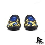  |SIZE 38| KISCO SATIN EMBROIDERY FLORAL MULE Z38-7032 