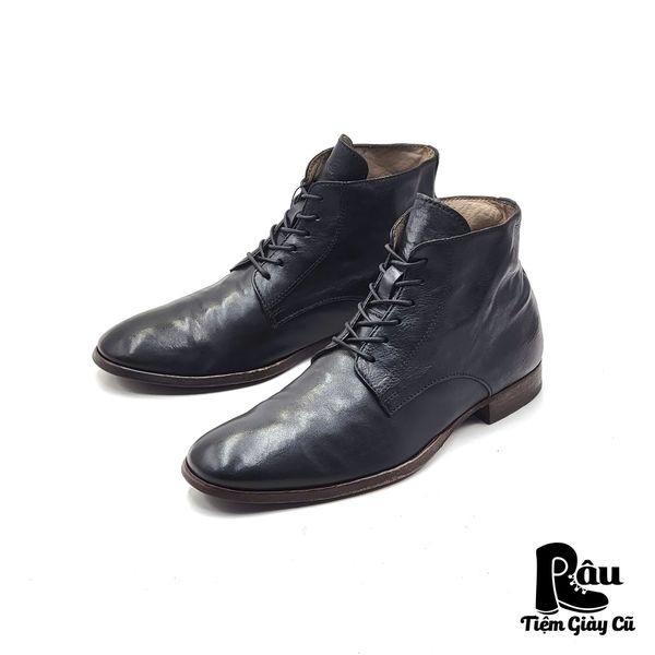  |SIZE 40| MOMA NERO ANKLE LACE-UP BOOT AS40-7042 