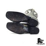  |SIZE 38.5| CORRAL R2536 GREY HORSESHOE ROSES SEQUINS COWBOY BOOT Z38.5-7073 