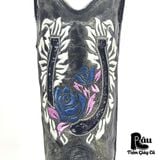  |SIZE 38.5| CORRAL R2536 GREY HORSESHOE ROSES SEQUINS COWBOY BOOT Z38.5-7073 