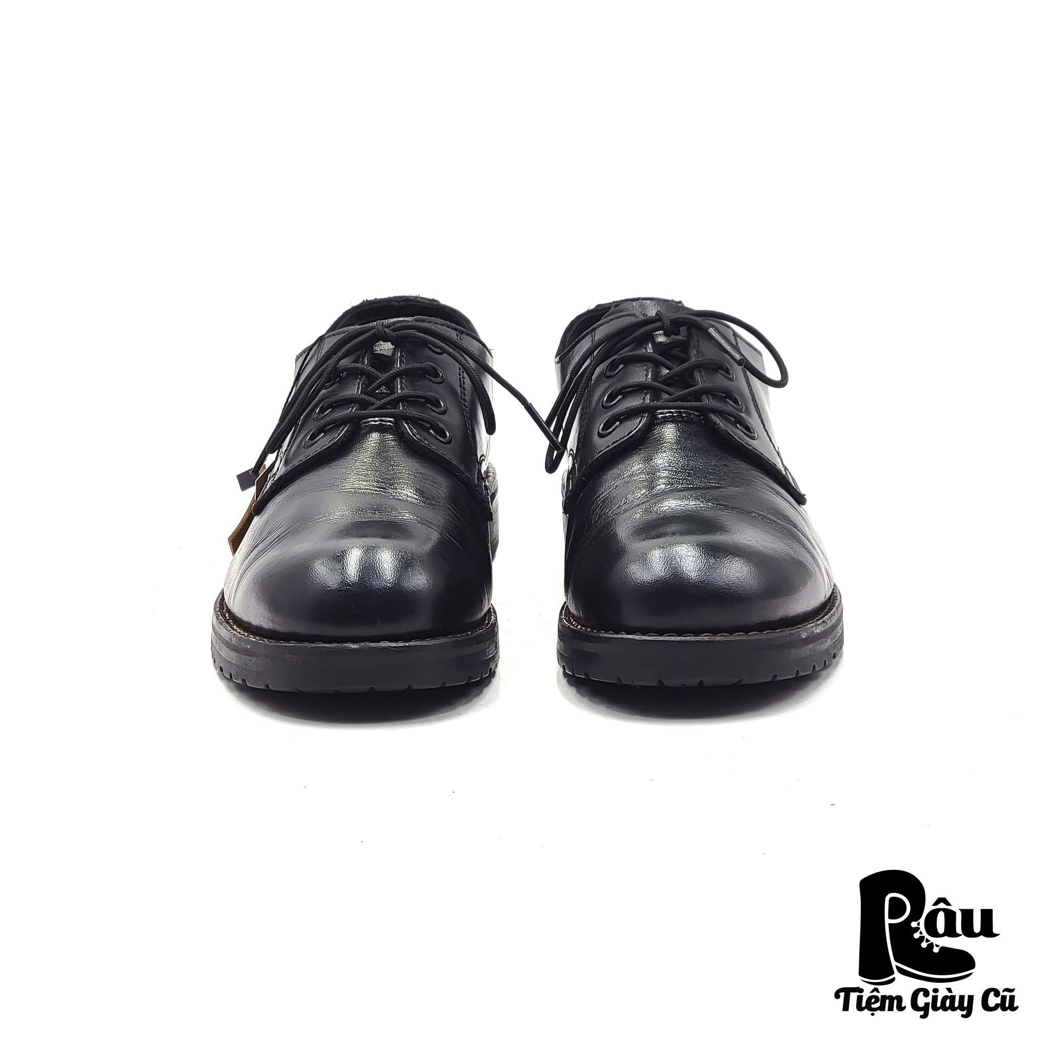  |SIZE 38.5| HAWKINS HL40068 BLACK DERBY SHOES Z38.5-7060 